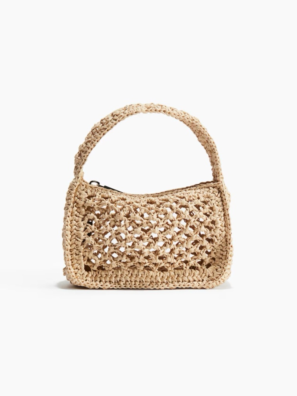 RARE NWT H&M Braided Straw HandBag Beige - H&M Original